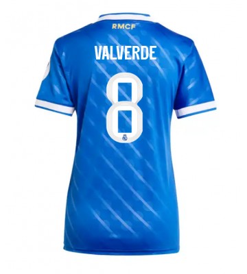 Real Madrid Federico Valverde #8 Replica Third Stadium Shirt for Women 2025-26 Short Sleeve Real Madrid Federico Valverde #8 Replica Third Stadium Shirt for Women 2025-26 Short Sleeve